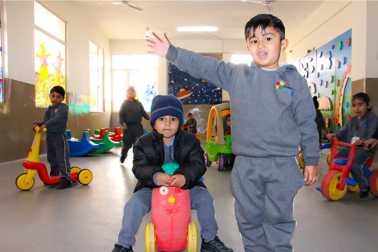 Children at play in the TKB day care
