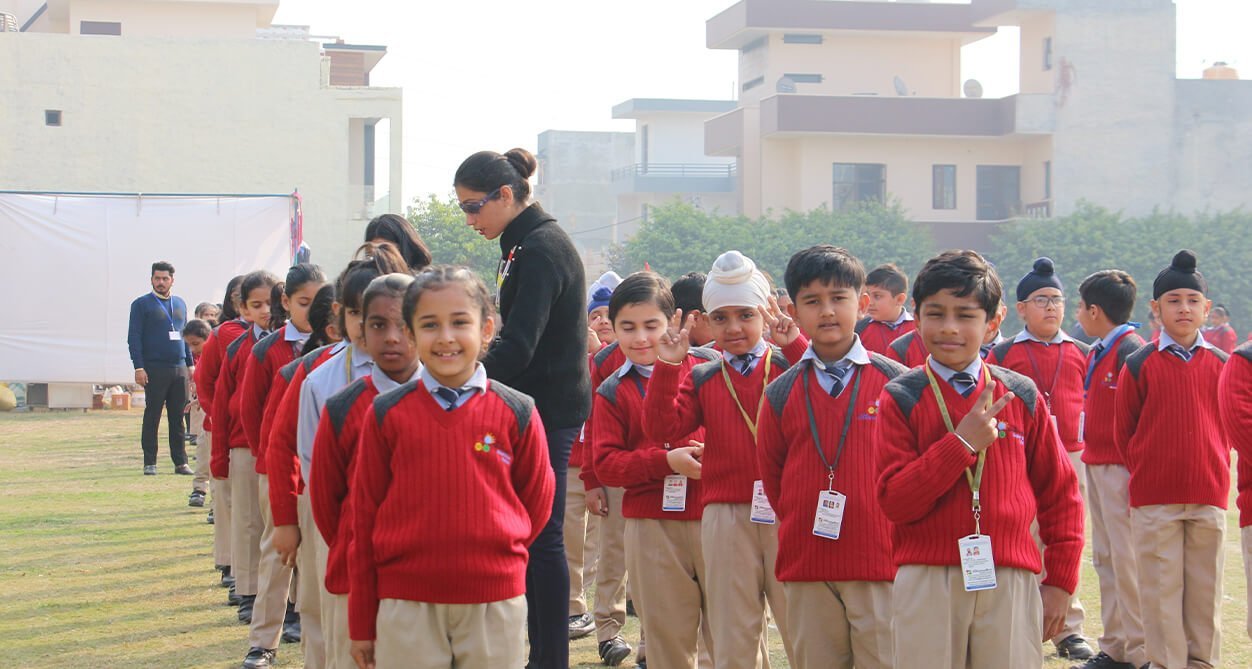 Students gathered at the TKB morning assembly